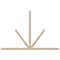 Ekena Millwork Saratoga Smooth Timber Gable Bracket, Douglas Fir, 108"W x 72"H x 3 1/2"D x 3 1/2"F, 16/12 Pitch GBW108X72X0404SAR00SDF - alternate 1